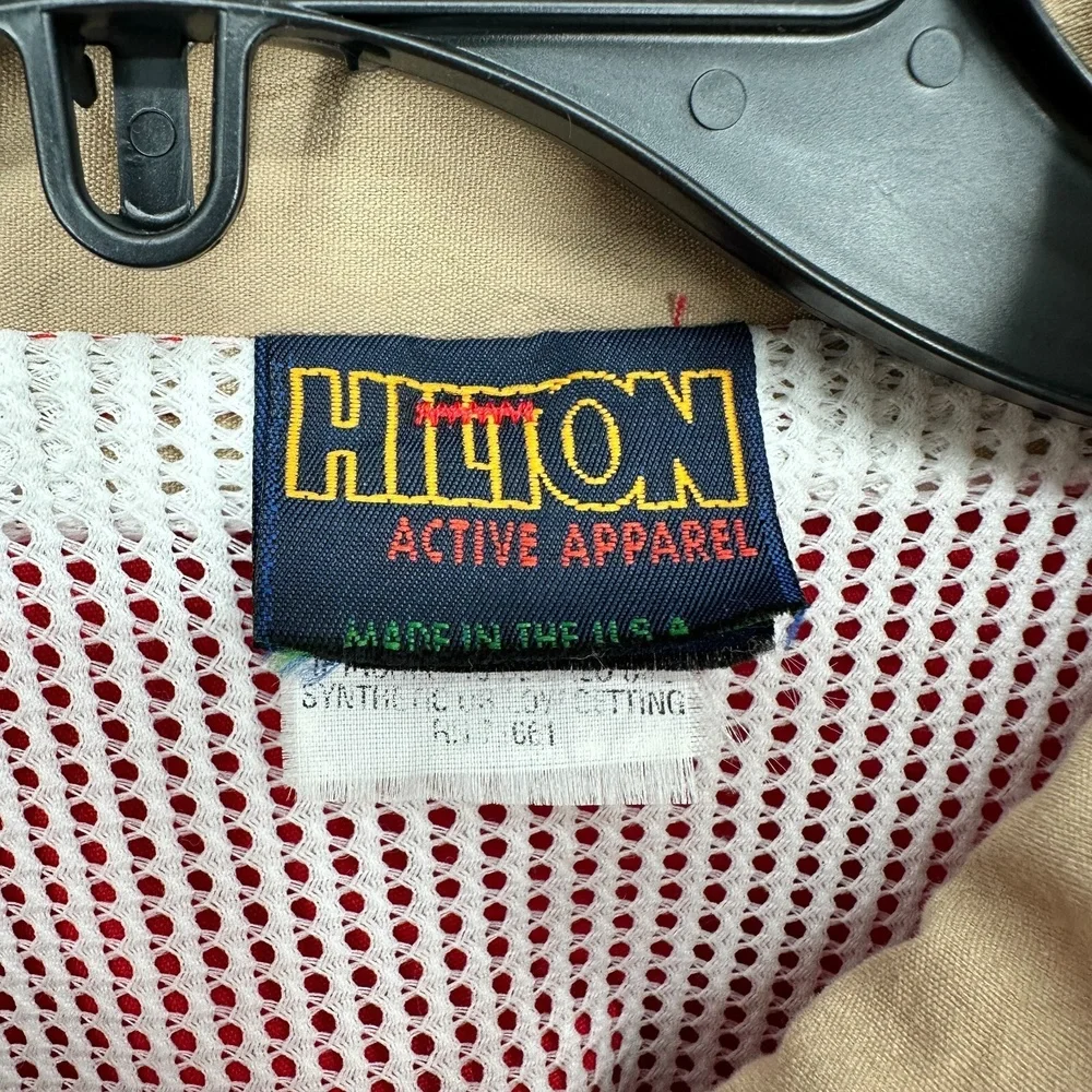 Vintage Folgers Windbreaker Jacket Hilton Active Apparel Size Med‎